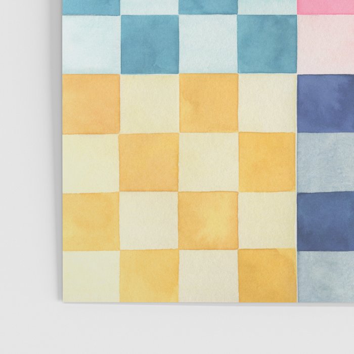 Eclectic  revival Handmade checker Multicolored Poster Gallery Image 3