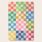Eclectic  revival Handmade checker Multicolored Cutting Board Gallery Image 1