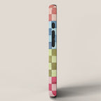 Eclectic  revival Handmade checker Multicolored iPhone Case Gallery Image 2