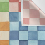 Eclectic  revival Handmade checker Multicolored Wall Tapestry Gallery Image 3