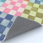 Eclectic  revival Handmade checker Multicolored Rug Gallery Image 4