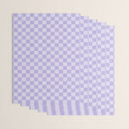 Linen Check Pattern - Lavender Wrapping Paper Gallery Image 3