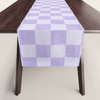 Linen Check Pattern - Lavender Table Runner Gallery Image 1