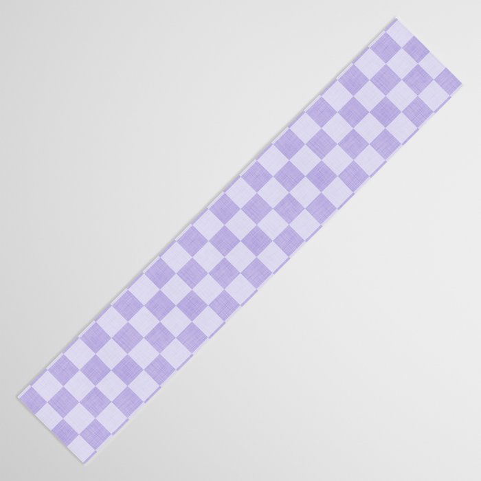 Linen Check Pattern - Lavender Table Runner Gallery Image 3