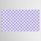 Linen Check Pattern - Lavender Tablecloth Gallery Image 2