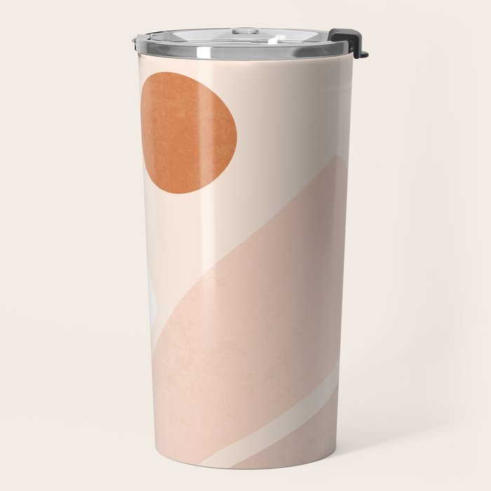 Warm Neutral mountain sun Travel Mug Gallery Image 2