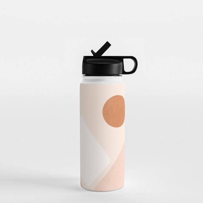 Warm Neutral mountain sun Water Bottle Gallery Image 1