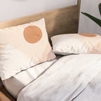 Warm Neutral mountain sun Pillow Sham Gallery Image 2