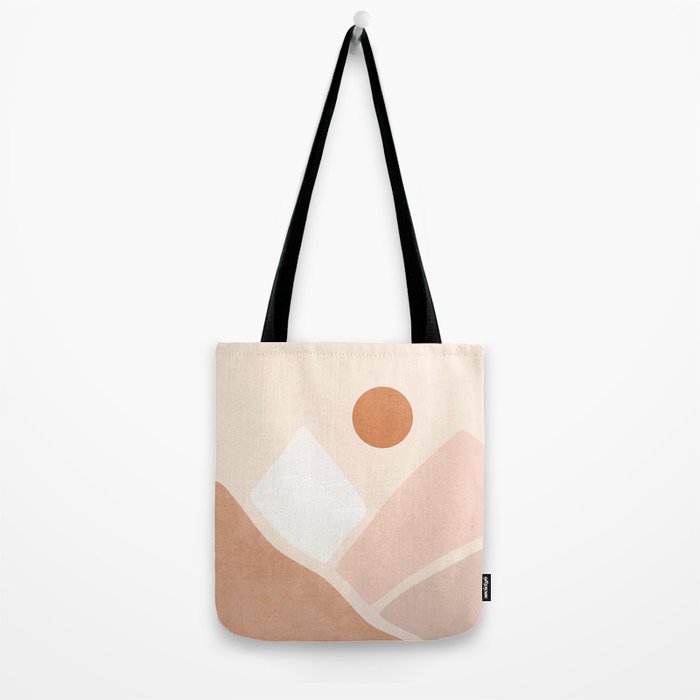 Warm Neutral mountain sun Tote Bag Gallery Image 2