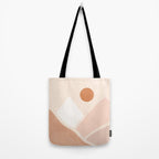 Warm Neutral mountain sun Tote Bag Gallery Image 2