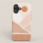 Warm Neutral mountain sun iPhone Case Gallery Image 1