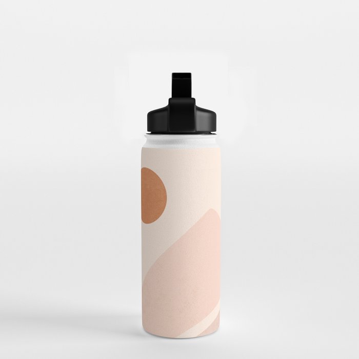 Warm Neutral mountain sun Water Bottle Gallery Image 2