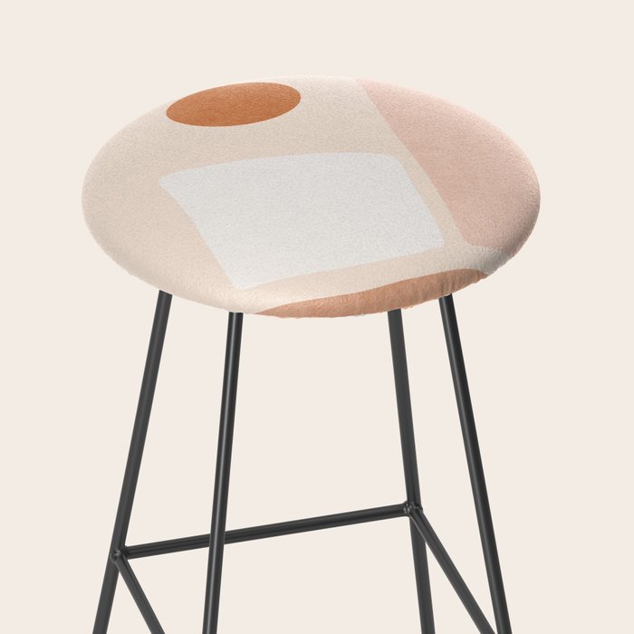 Warm Neutral mountain sun Stool Gallery Image 2