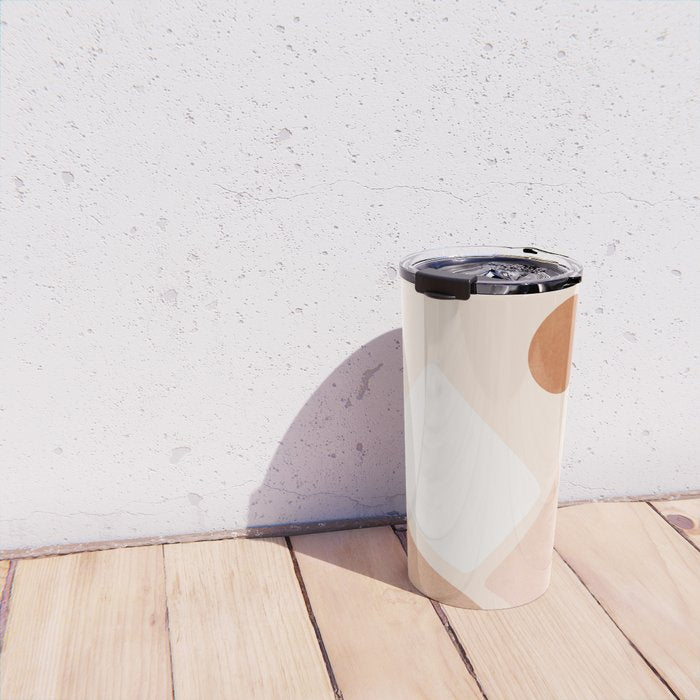 Warm Neutral mountain sun Travel Mug Gallery Image 4