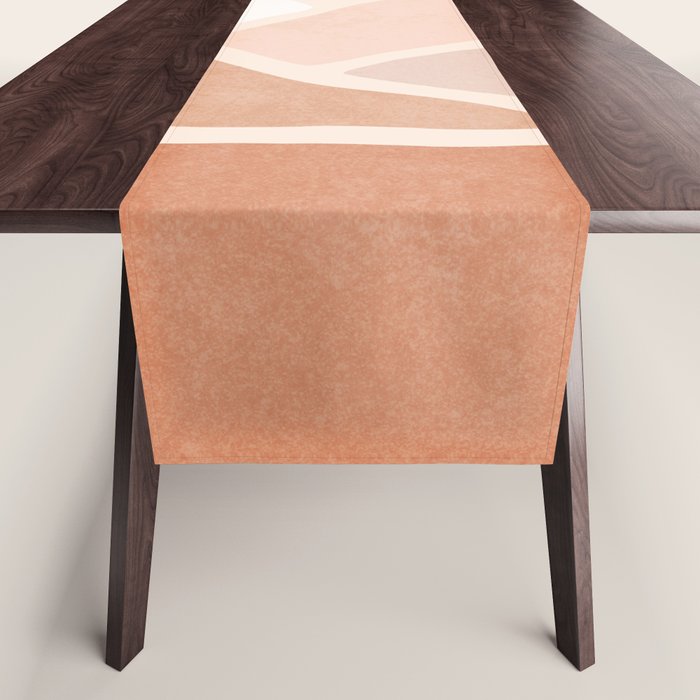 Warm Neutral mountain sun Table Runner Gallery Image 1