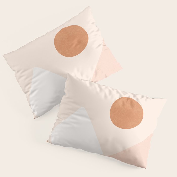 Warm Neutral mountain sun Pillow Sham Gallery Image 3