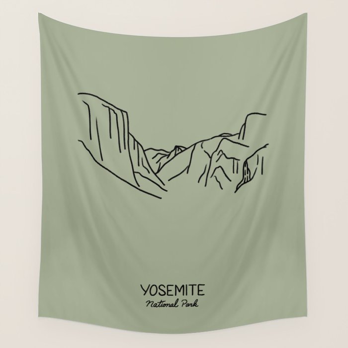 Yosemite National Park Wall Tapestry Gallery Image 1