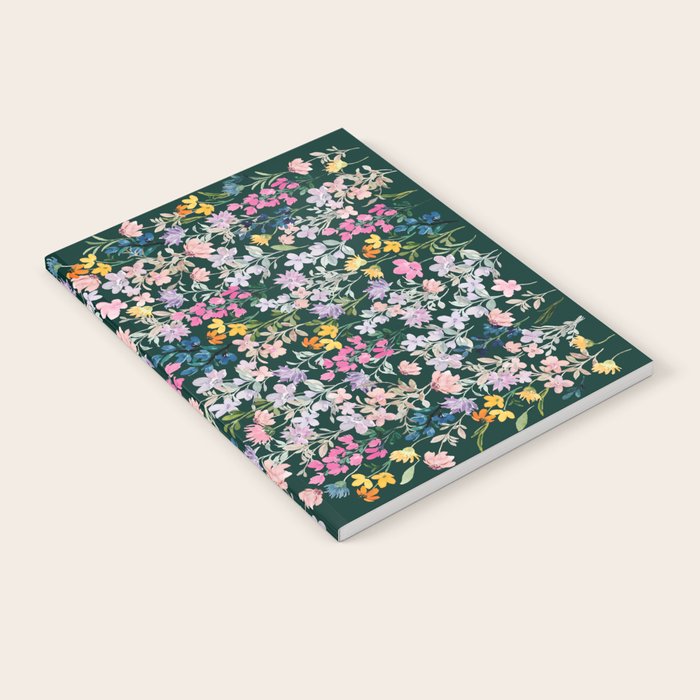 Wildflower Field on Pine Grove - Pink, Orange, Blue, & Purple Notebook Gallery Image 1