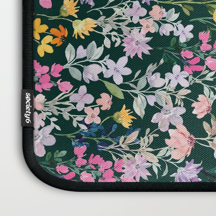 Wildflower Field on Pine Grove - Pink, Orange, Blue, & Purple Laptop Sleeve Gallery Image 3