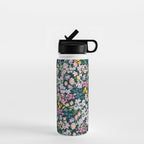 Wildflower Field on Pine Grove - Pink, Orange, Blue, & Purple Water Bottle Gallery Image 1