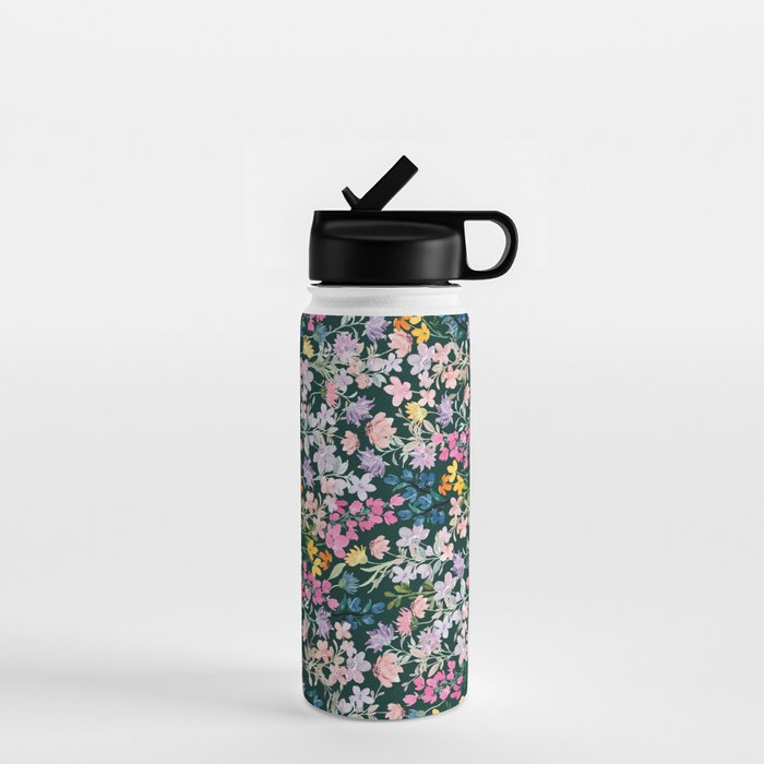 Wildflower Field on Pine Grove - Pink, Orange, Blue, & Purple Water Bottle Gallery Image 1