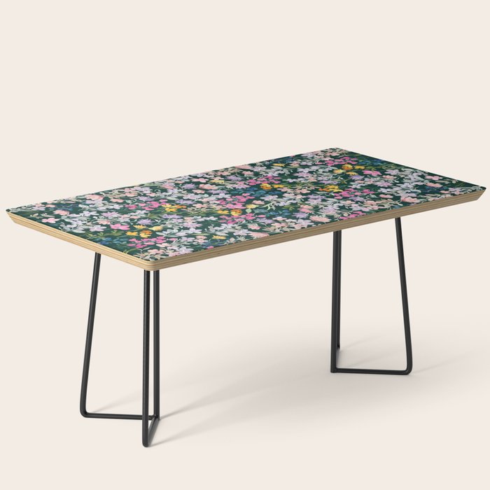 Wildflower Field on Pine Grove - Pink, Orange, Blue, & Purple Coffee Table Gallery Image 1