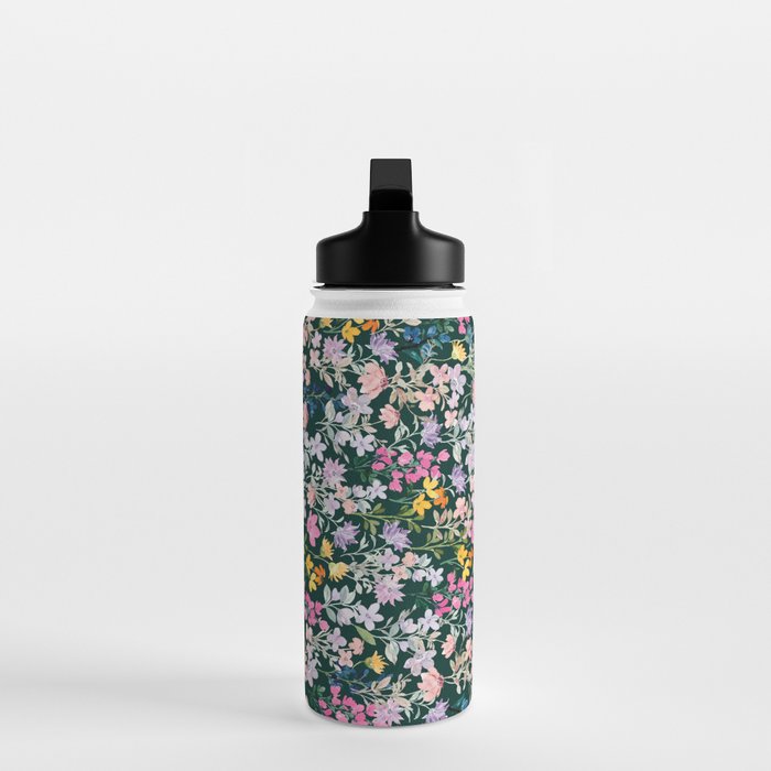 Wildflower Field on Pine Grove - Pink, Orange, Blue, & Purple Water Bottle Gallery Image 3