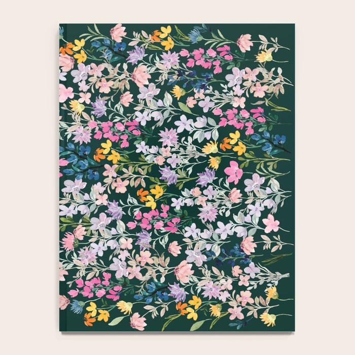 Wildflower Field on Pine Grove - Pink, Orange, Blue, & Purple Notebook Gallery Image 4