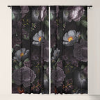 Mystic Moon Night Roses Botanical Flower Garden Window Curtain Gallery Image 5