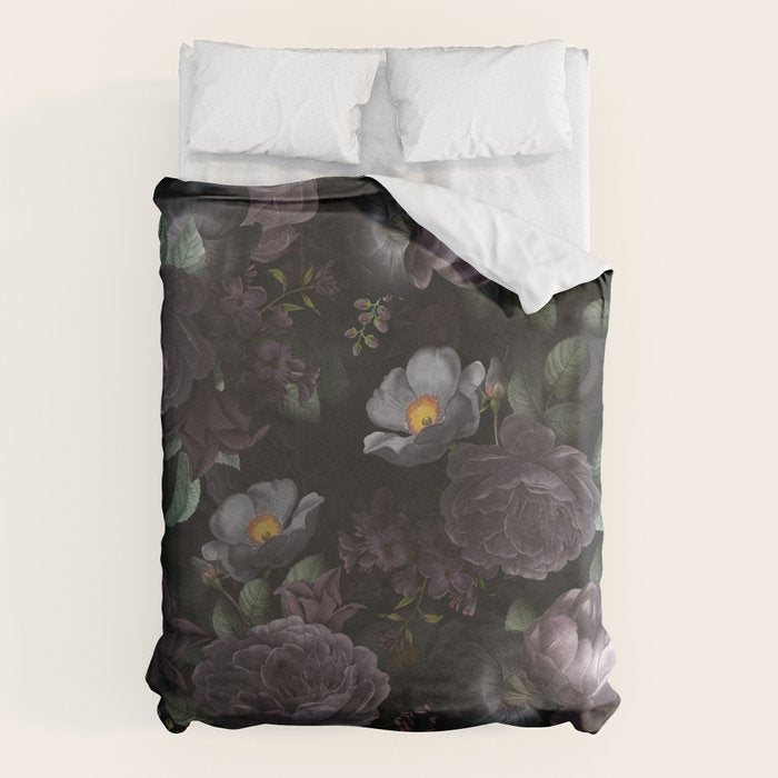 Mystic Moon Night Roses Botanical Flower Garden Duvet Cover Gallery Image 6