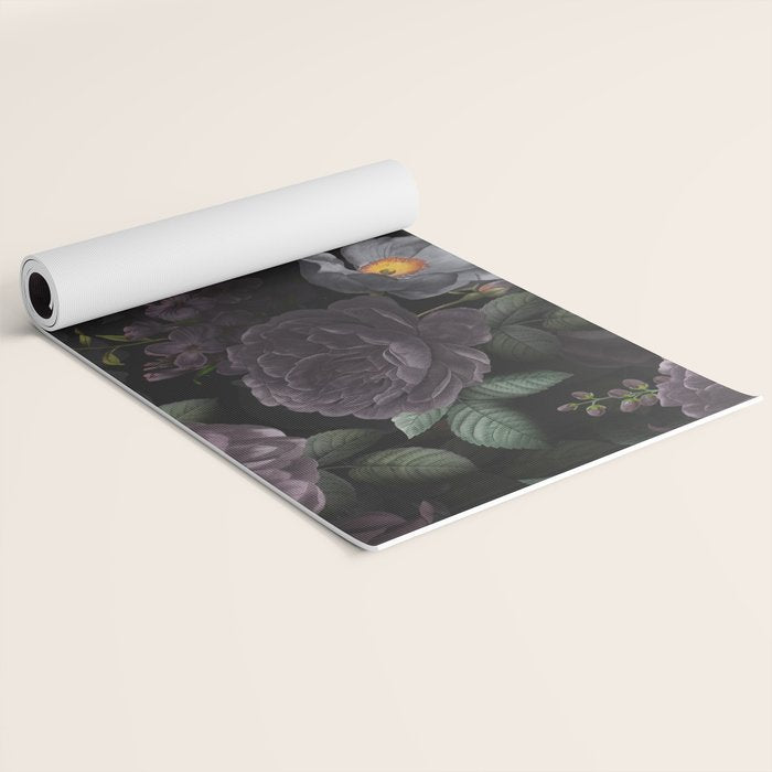 Mystic Moon Night Roses Botanical Flower Garden Yoga Mat Gallery Image 2