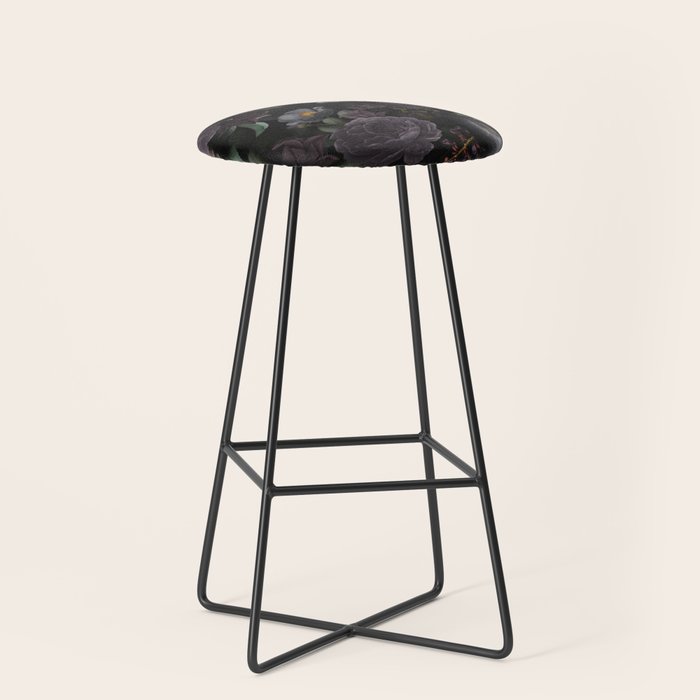 Mystic Moon Night Roses Botanical Flower Garden Stool Gallery Image 1