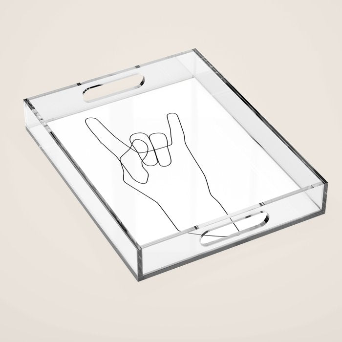 Rock Acrylic Tray Gallery Image 1