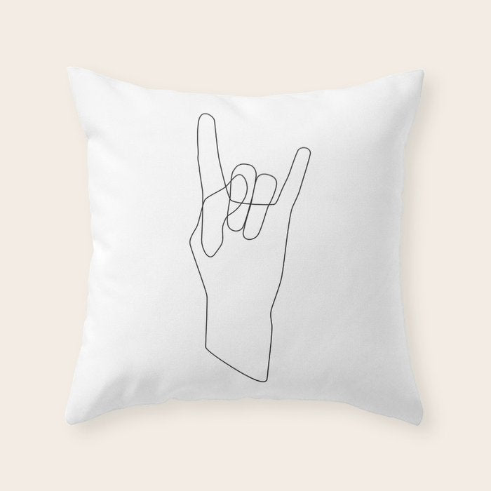 Rock Throw Pillow Gallery Image 1