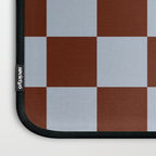 Checkerboard I - Blue Brown Laptop Sleeve Gallery Image 3
