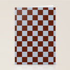 Checkerboard I - Blue Brown Stationery Card Gallery Image 2