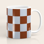 Checkerboard I - Blue Brown Coffee Mug Gallery Image 1