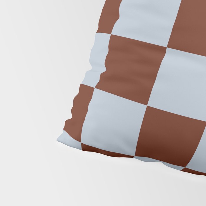 Checkerboard I - Blue Brown Pillow Sham Gallery Image 4