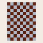Checkerboard I - Blue Brown Poster Gallery Image 4
