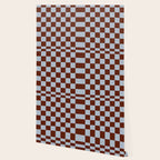 Checkerboard I - Blue Brown Wallpaper Gallery Image 2