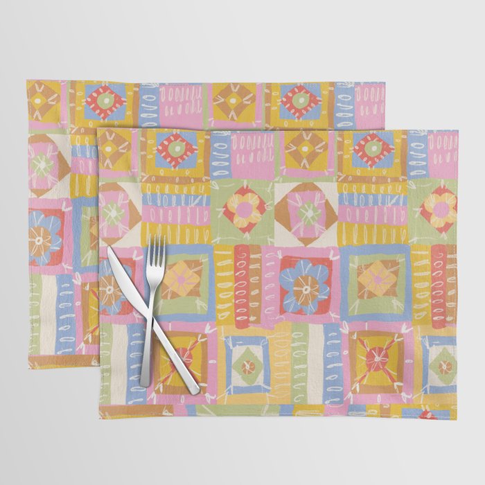 Crochet Patchwork Placemat Gallery Image 1