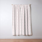 Wavy lines and tiny blooms - soft blush baby pink tones pattern Window Curtain Gallery Image 3