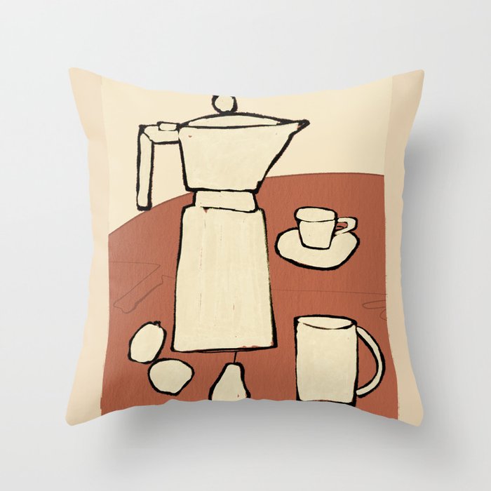 Coffee Time Throw Pillow Gallery Image 6