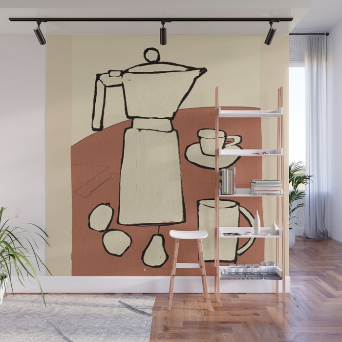 Coffee Time Wall Mural Gallery Image 1