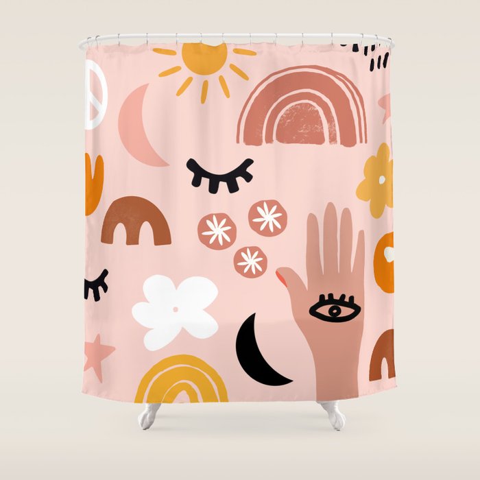 Boho mystic Shower Curtain Gallery Image 1