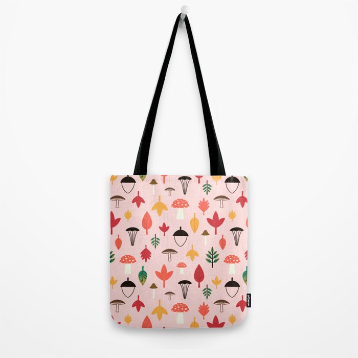 Foraged Mushrooms and Fall Acorns Tote Bag Gallery Image 2