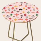 Foraged Mushrooms and Fall Acorns Side Table Gallery Image 2