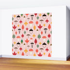Foraged Mushrooms and Fall Acorns Wall Mural Gallery Image 2