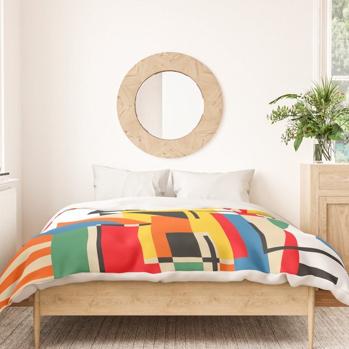 Colorful Cityscape Duvet Cover Gallery Image 3