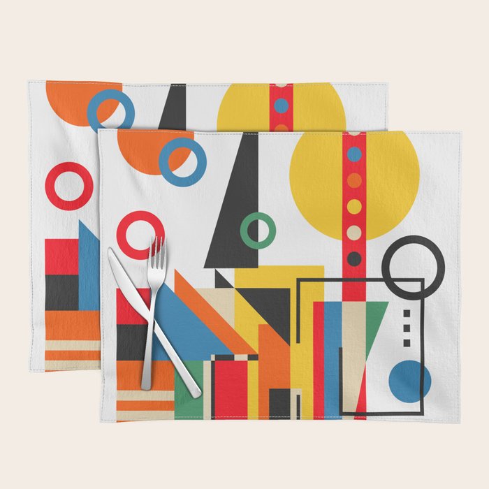 Colorful Cityscape Placemat Gallery Image 1